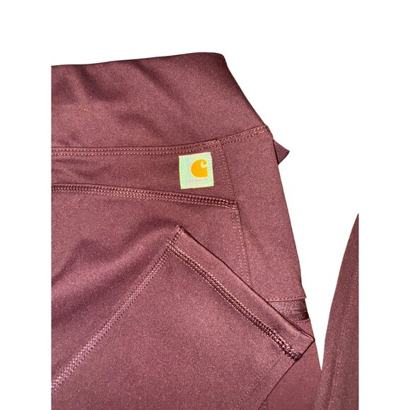 Carhartt Womens Fitted Stretch Work Pants In Deep Purple/Maroon Size XS - Picture 12 of 12